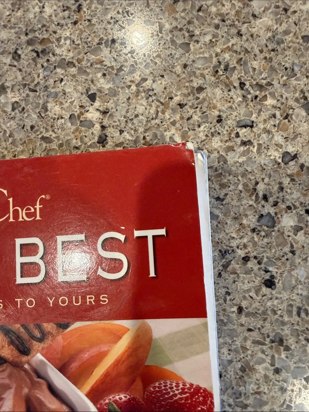 The Pampered Chef All The Best Cookbook - Red Cover with Food Photo